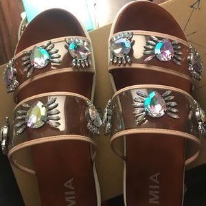 Detailed platform sandals